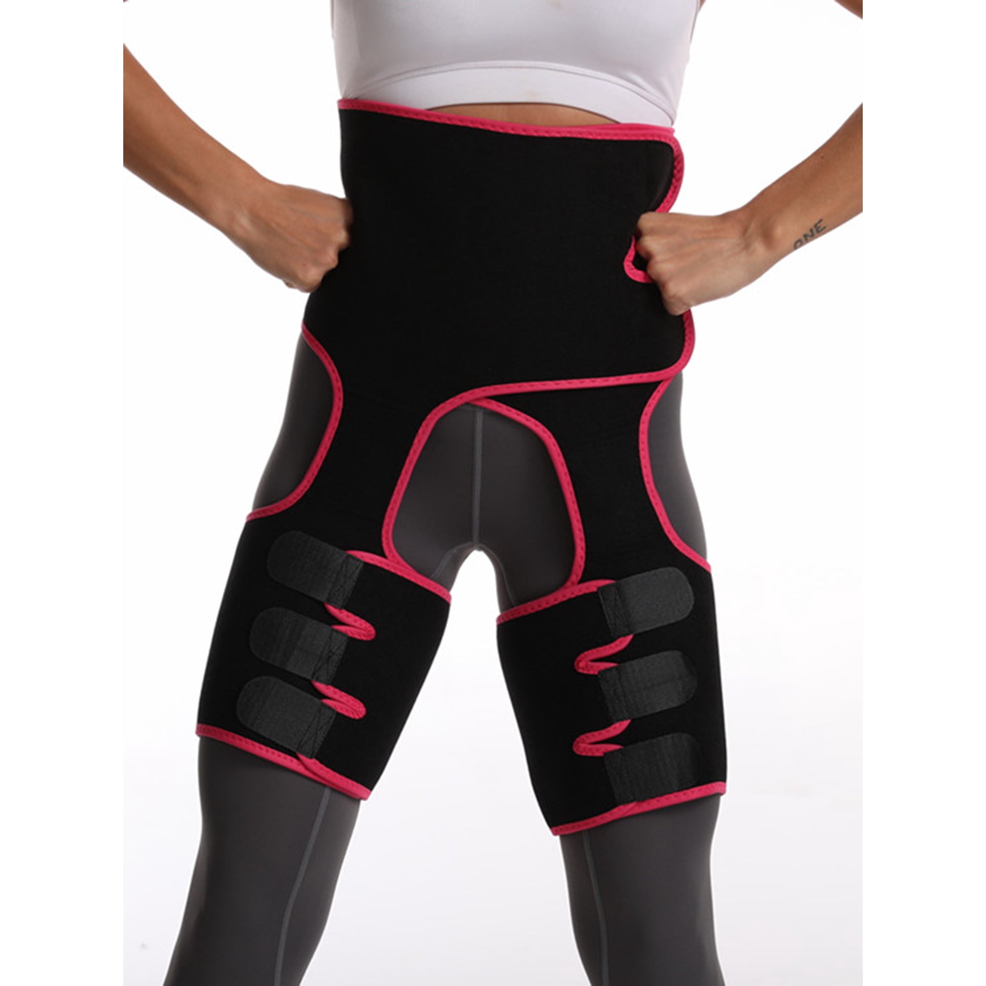 Women Neoprene Waist Trainer Sweat Shapewear Slim Belt Thigh Trimmer Leg Shaper